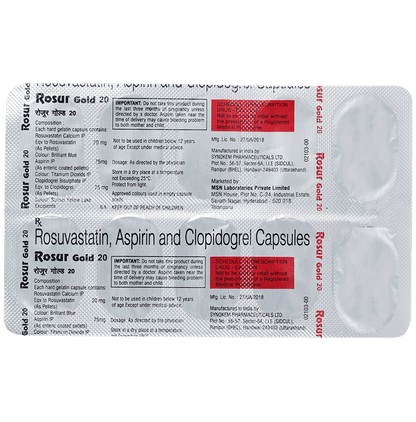 Rosur Gold 75mg/20mg/75mg Capsule