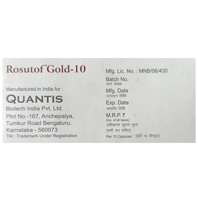 Rosutof-Gold 10 Capsule