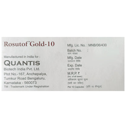 Rosutof-Gold 10 Capsule