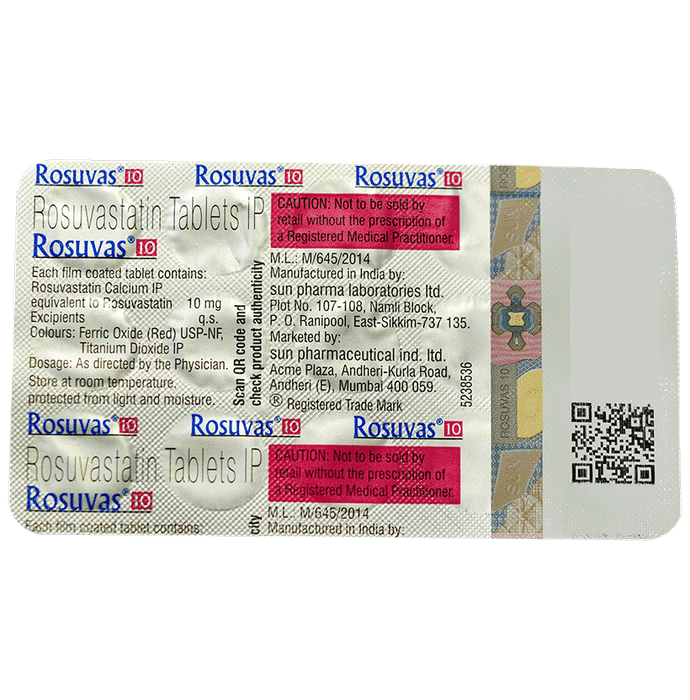 Rosuvas 10 Tablet