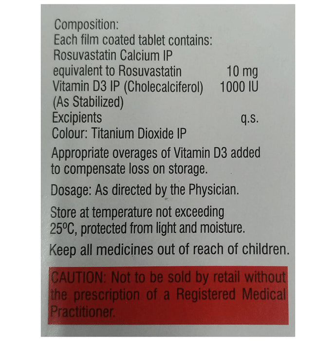 Rosuvas D 10 Tablet