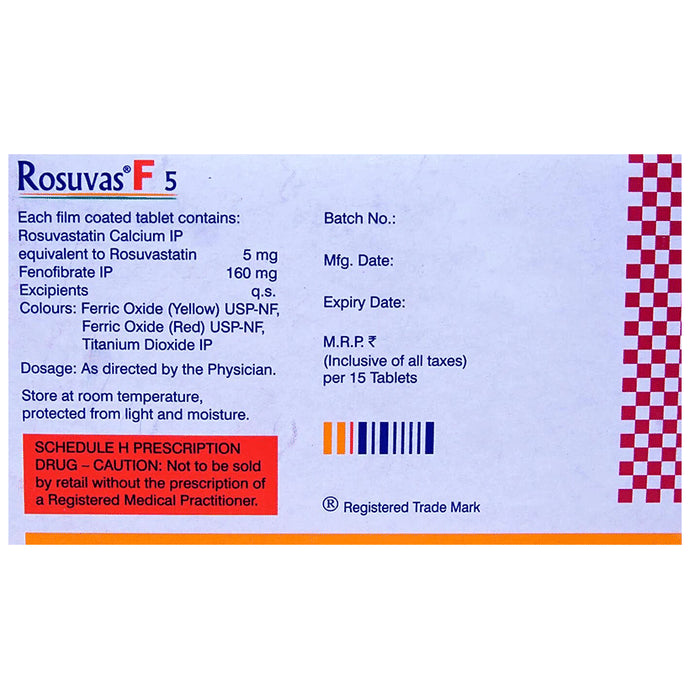 Rosuvas F 5 Tablet