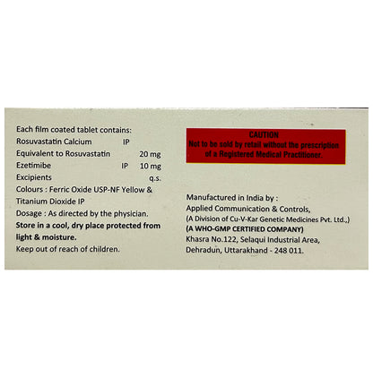 Rosycap EZ 20mg/10mg Tablet