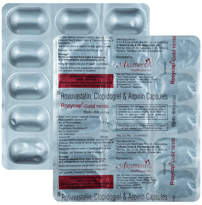 Rosycap-Gold 10/150 Capsule - Classic Derma