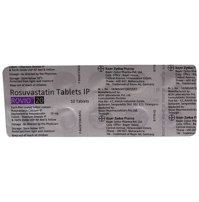 Buy Rovio 20 Tablet Online | Classic Derma – Classic Derma-UAE