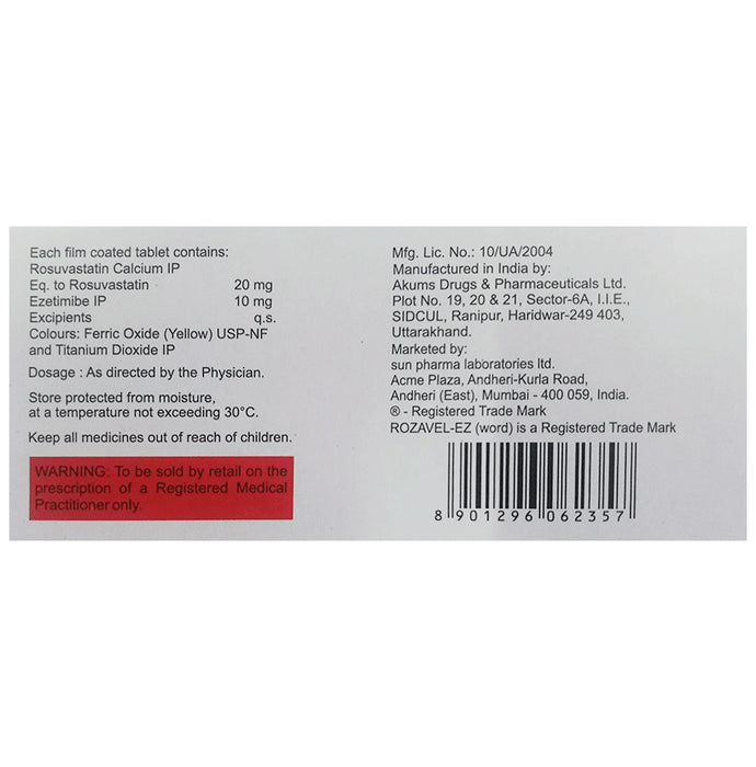 Rozavel EZ 20mg/10mg Tablet