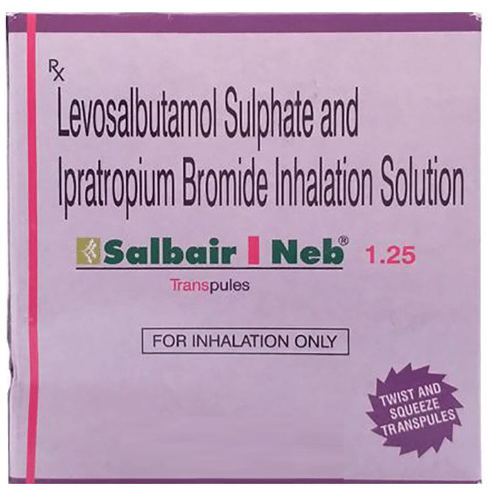 Salbair I Neb 1.25 Transpules 2.5ml - Classic Derma