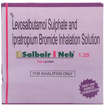 Salbair I Neb 1.25 Transpules 2.5ml - Classic Derma