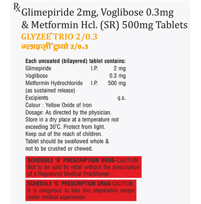 Glyzee Trio 2/0.3 Tablet SR