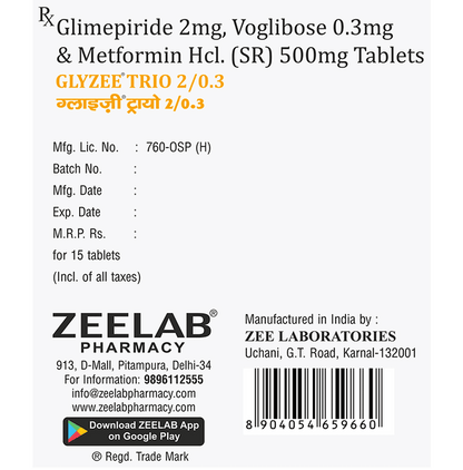 Glyzee Trio 2/0.3 Tablet SR