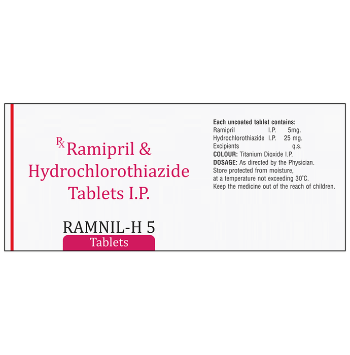 Buy Ramnil H 5mg/25mg Tablet Online | Classic Derma – Classic Derma-UAE