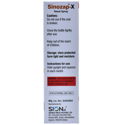 Sinozap-X Nasal Spray