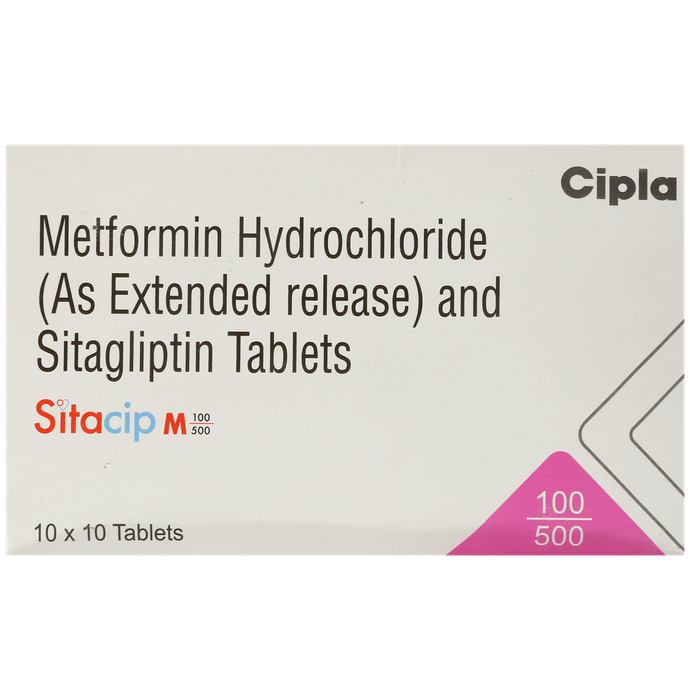 Sitacip M 100mg/500mg Tablet ER
