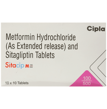Sitacip M 100mg/500mg Tablet ER