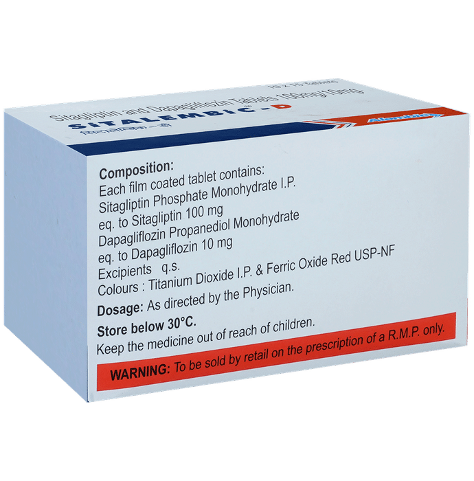 Sitalembic D 10mg/100mg Tablet