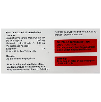 Sitalembic M 100mg/500mg Tablet