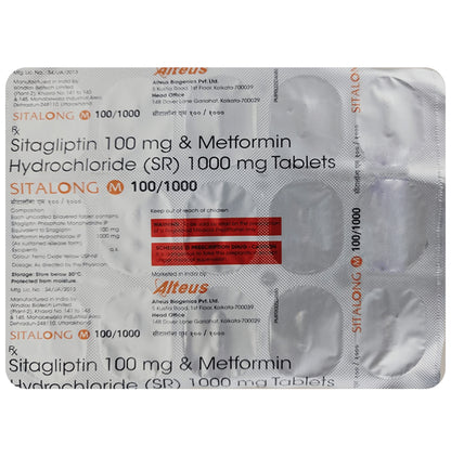 Sitalong M 100/1000 Tablet SR - Classic Derma