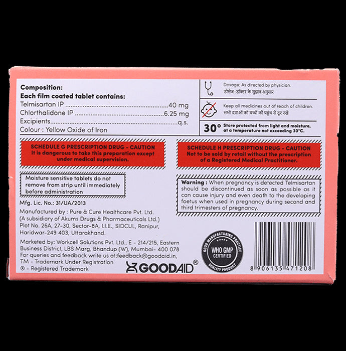 Aidsartan CT 6.25 Tablet