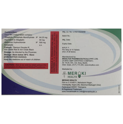 Sitatrack M 50/500 Tablet