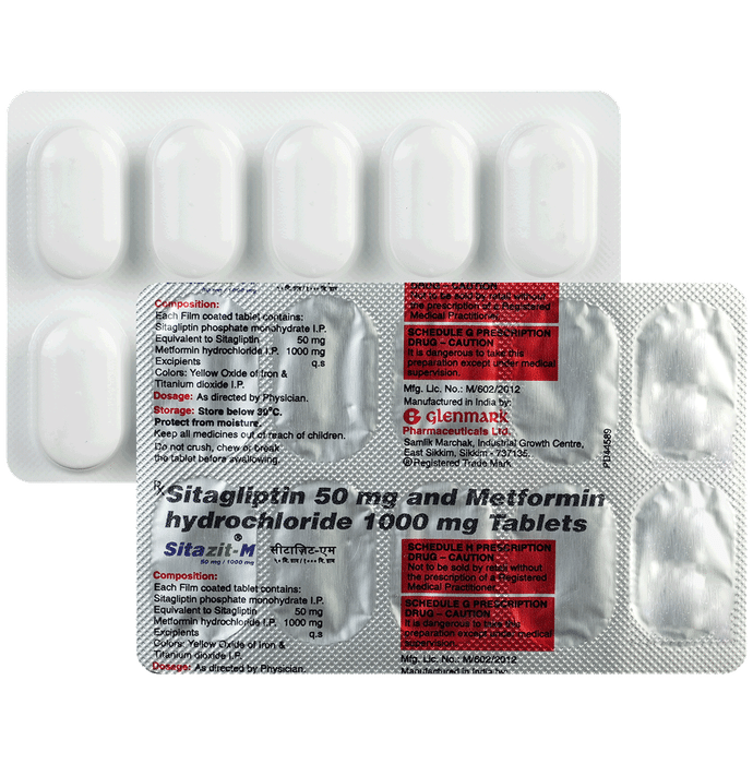 Buy Sitazit-M 50mg/1000mg Tablet Online | Classic Derma – Classic Derma-UAE