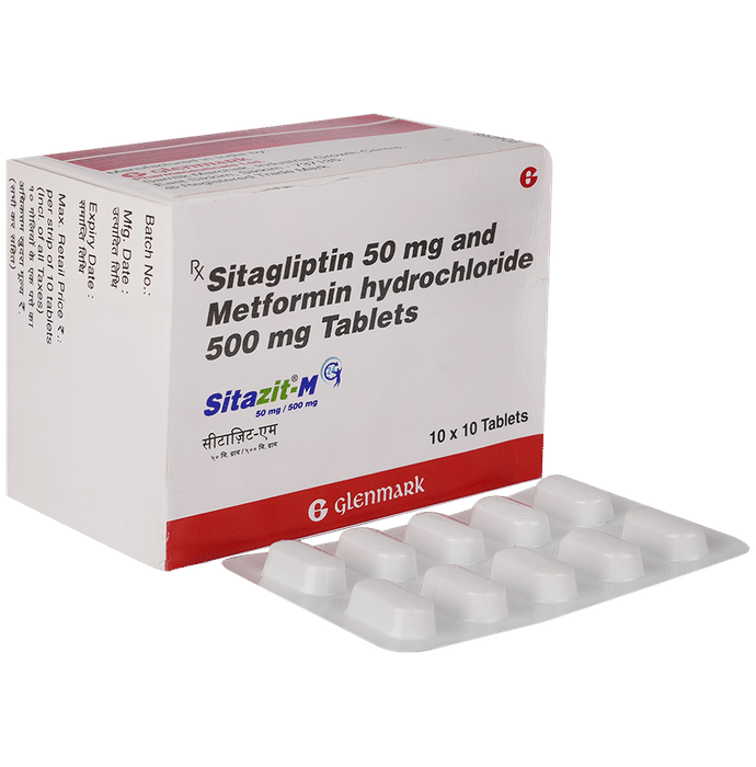 Sitazit-M 50mg/500mg Tablet - Classic Derma