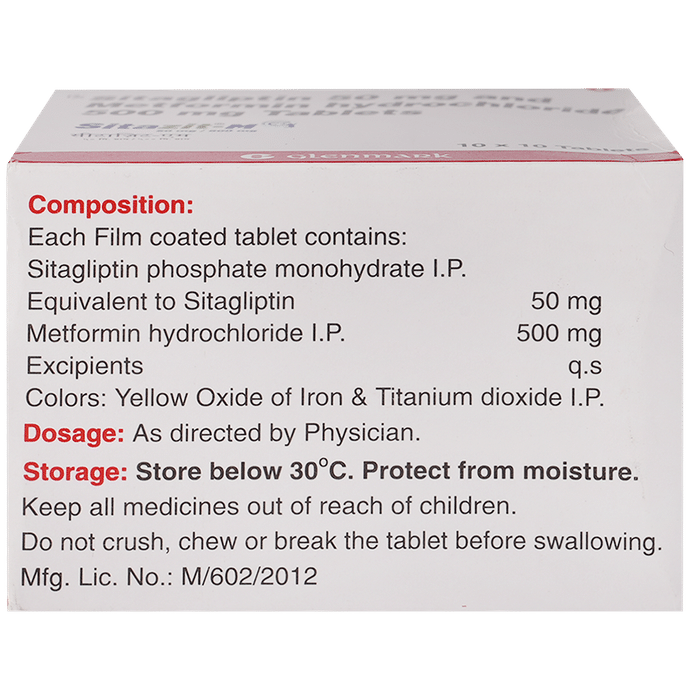 Sitazit-M 50mg/500mg Tablet