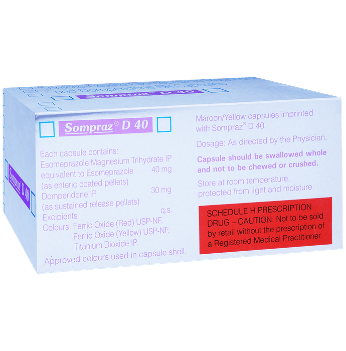 Buy Sompraz D 40 Capsule SR Online | Classic Derma – Classic Derma-UAE
