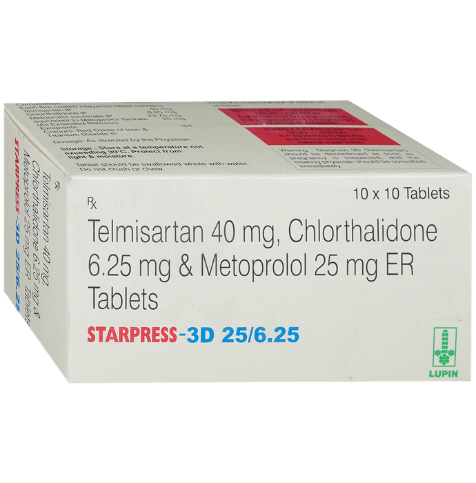Starpress 3D 6.25mg/25mg/40mg Tablet