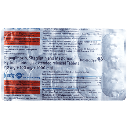Stig DM 10mg/1000mg/100mg Tablet