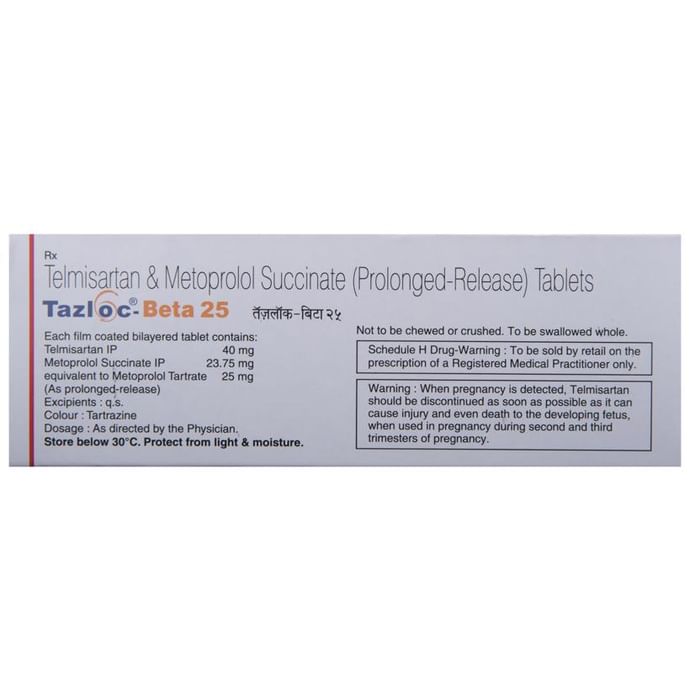 Tazloc-Beta 25 Tablet PR