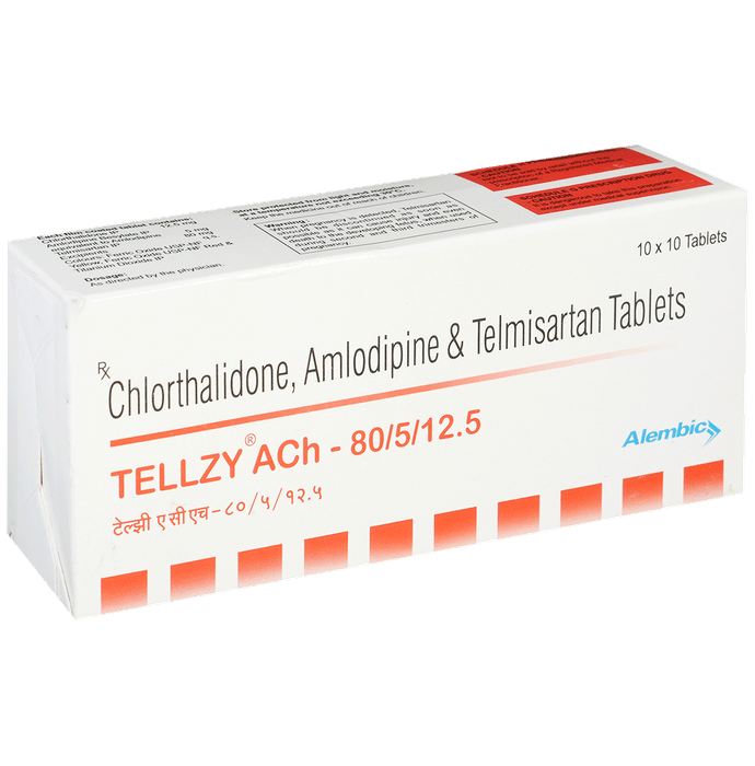 Tellzy Ach 80/5/12.5 Tablet