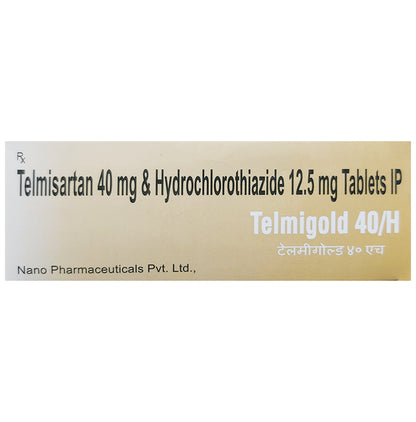 Telmigold 40/H Tablet - Classic Derma