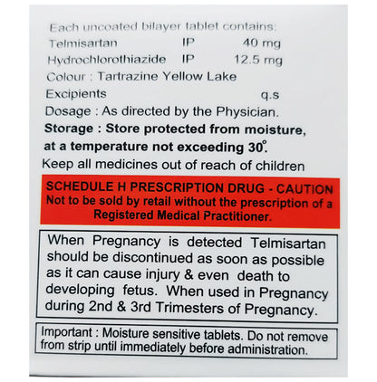 Telmigold 40/H Tablet