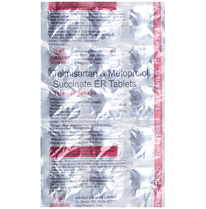 Telmijub Beta 40mg/25mg Tablet ER
