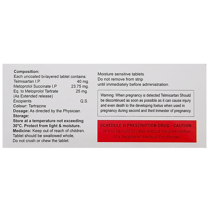 Telmironic MT 25 Tablet ER