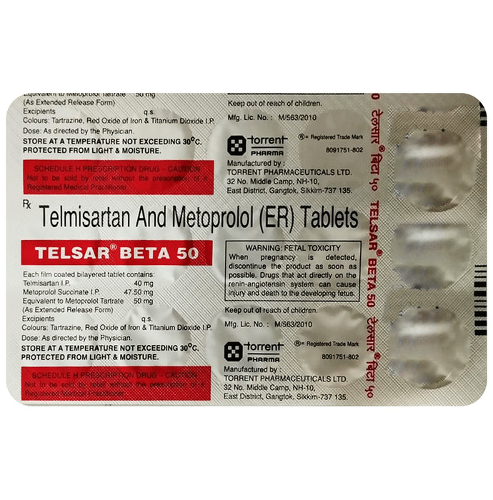 Telsar Beta 50 Tablet ER