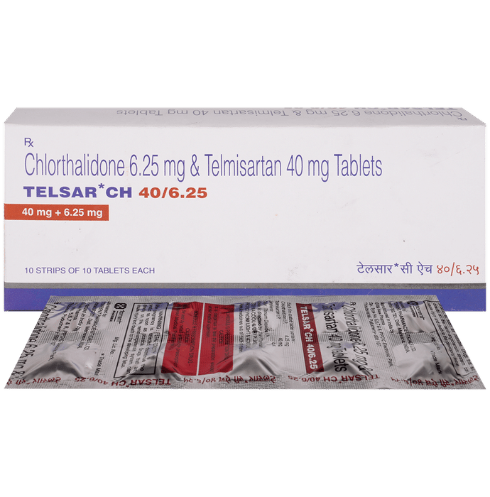 Telsar CH 40mg/6.25mg Tablet - Classic Derma