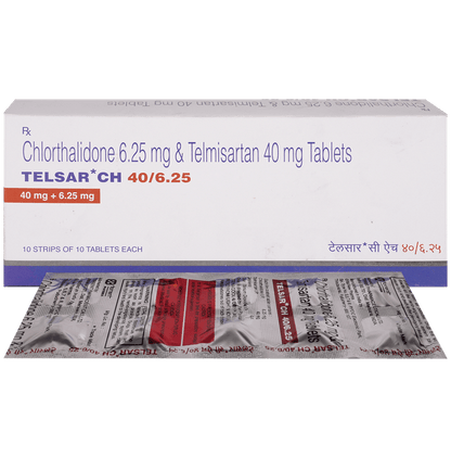 Telsar CH 40mg/6.25mg Tablet - Classic Derma
