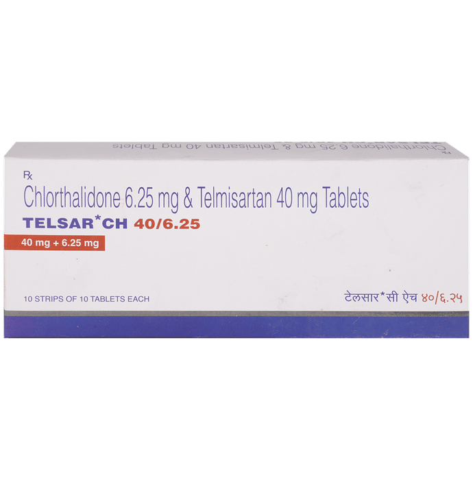 Telsar CH 40mg/6.25mg Tablet