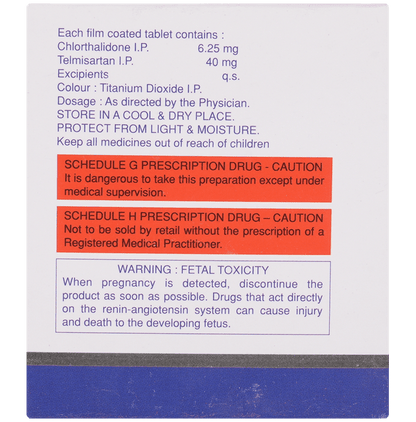 Telsar CH 40mg/6.25mg Tablet