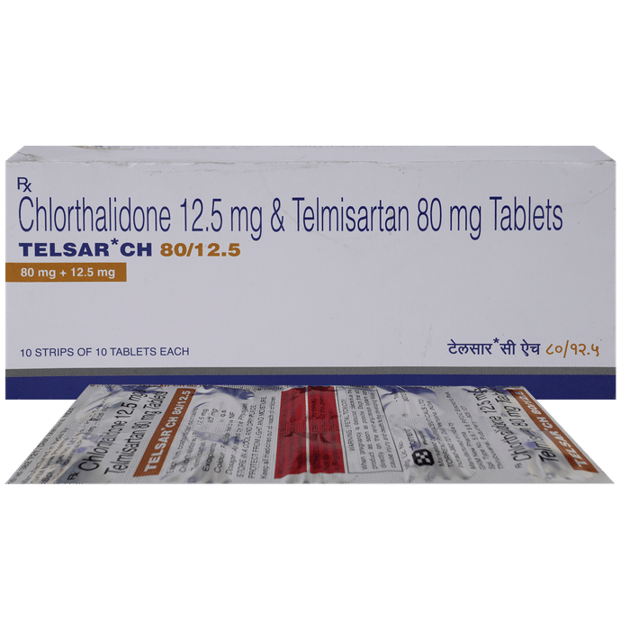 Telsar CH 80mg/12.5mg Tablet - Classic Derma