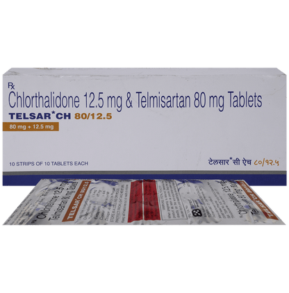 Telsar CH 80mg/12.5mg Tablet - Classic Derma