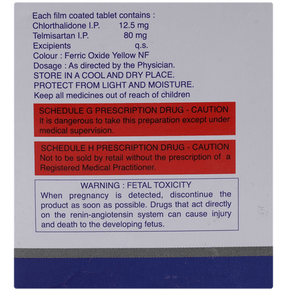 Telsar CH 80mg/12.5mg Tablet