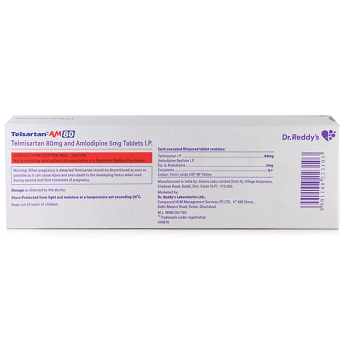 Telsartan-AM 80 Tablet