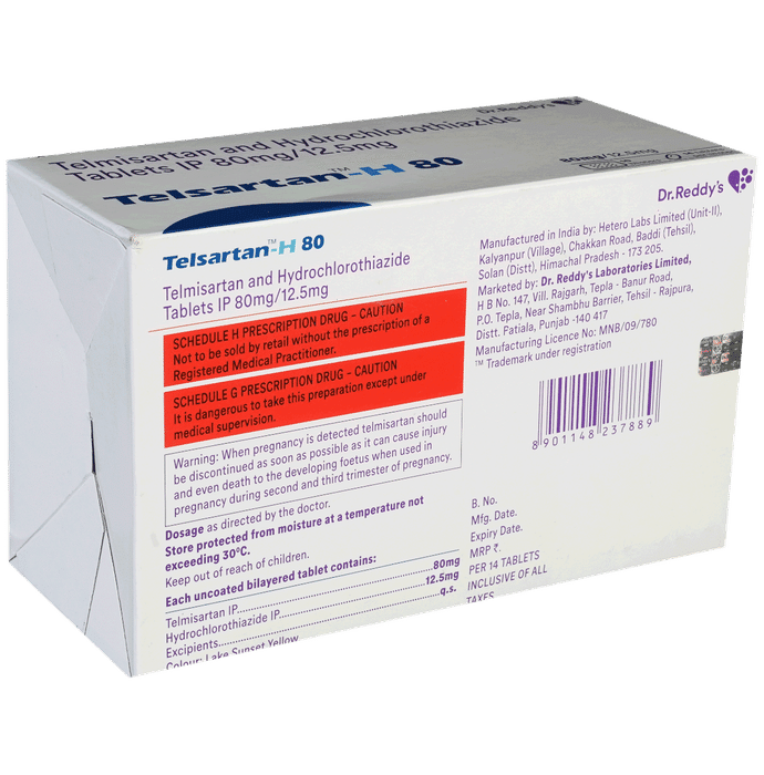 Telsartan-H 80 Tablet
