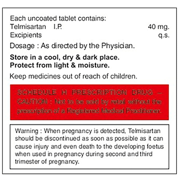 Telsotar 40 Tablet