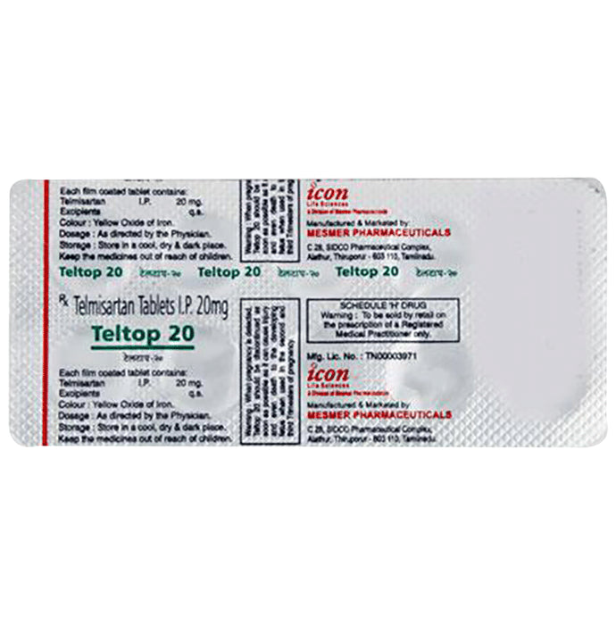 Buy Teltop 20mg Tablet Online | Classic Derma – Classic Derma-UAE