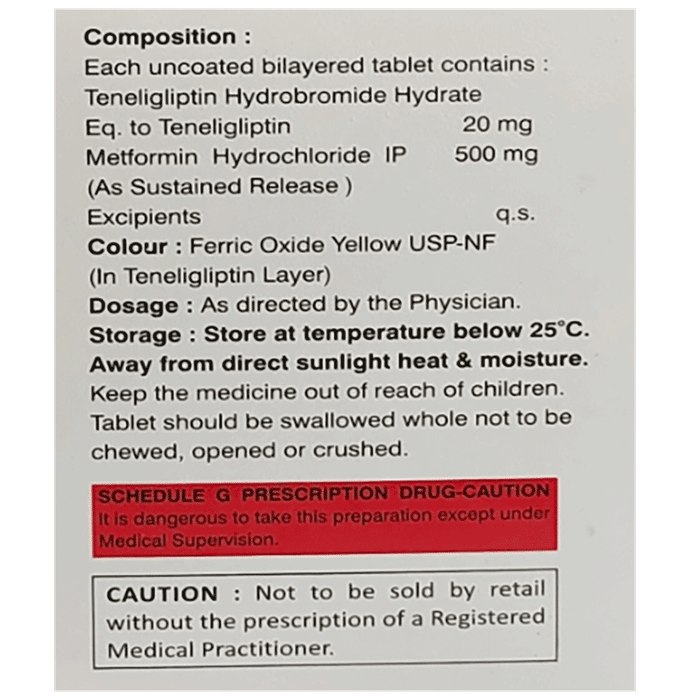 Buy Tenbex M 500mg/20mg Tablet Online | Classic Derma – Classic Derma-UAE