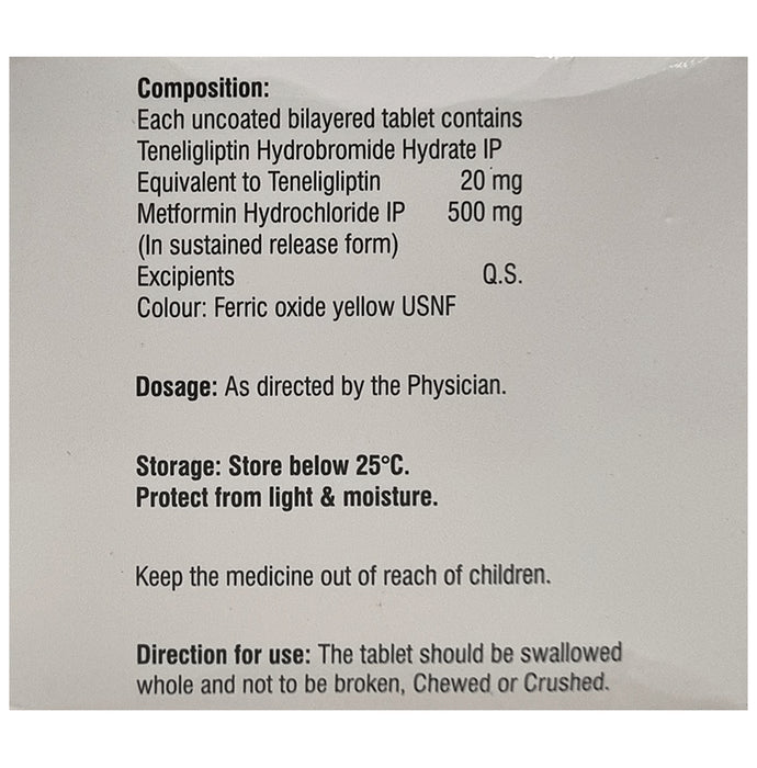Tenebite-M 20/500 Tablet SR