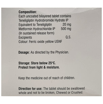 Tenebite-M 20/500 Tablet SR
